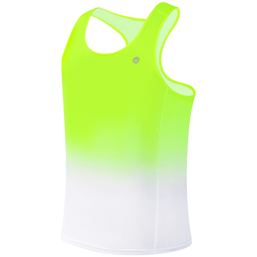 Bimai 2025 Sommer neuer Laufwürfel Schnelltrockne Weste Outdoor Marathon Sport Yoga ärmellose atmungsaktive Weste Fluoreszenzes Grün/Sturm weiße Männer xl xl