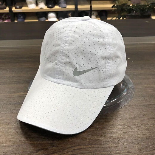 NBA KIDS-NIKE【防晒舒适】帽子男女鸭舌帽夏季防晒太阳帽薄款男士运动透 耐克网眼小勾黑色 耐克可调节（55-60cm）