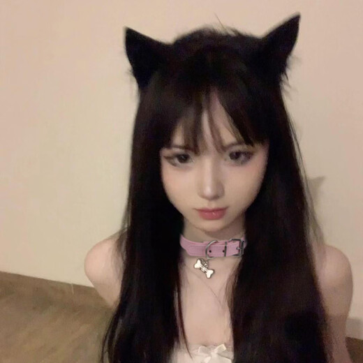 Oeinchoker collar female dog puppy necklace puppy collar bone collar pink collar sexy sm traction rope pink bone pendant collar free traction rope collar 40~48cm adjustable | traction rope 109cm