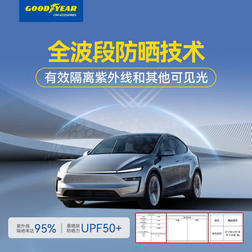 Goodyear car sunshade is suitable for Tesla's new Model Y25 heat-insulating sunroof sunshade double layer