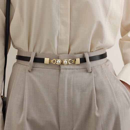 
viney cowhide belt for women fashion decoration with skirt straps, versatile waistband, student casual belt birthday gift