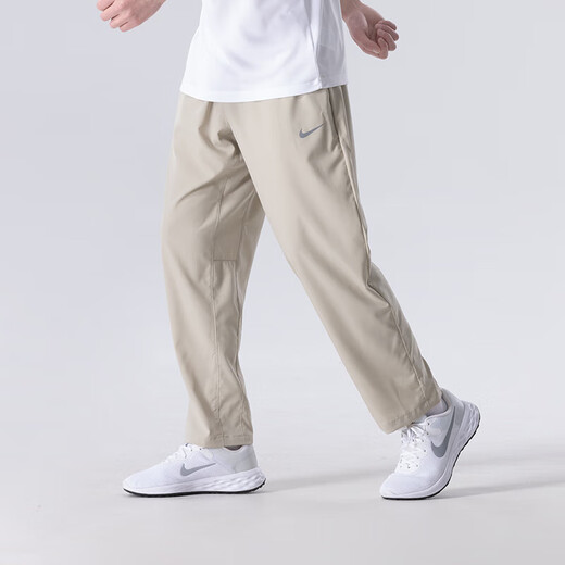 Nike (Nike) мужской спортивный костюм Хаки. Продолжая тренировка модная ветряная куртка свободная износостойкая повседневные брюки DRI-Fit Style Thin Stand Up воротник + прямые брюки 2xl