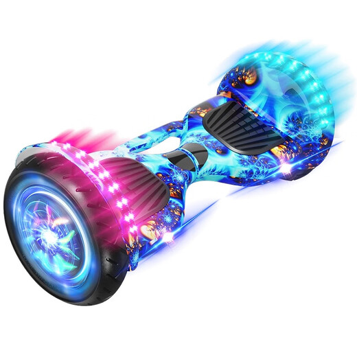 Hatsune Electric Balance Car for Adults and Children 6-12-10-15 Years Old Intelligent Two-Wheel Rodless Parallel Car 6.5-inch Ice Flame/Bluetooth/Marquee