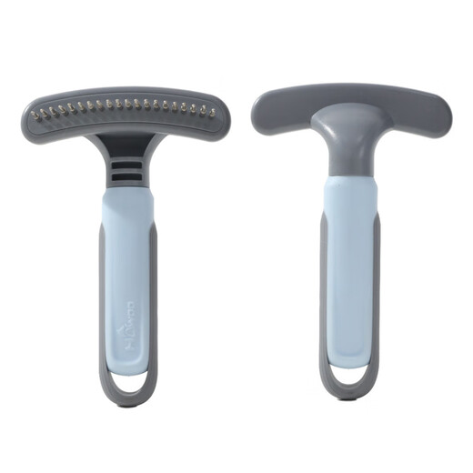 Dog hair comb detangling comb single row nail rake hair removal comb golden fur edge shepherd dog special hair removal artifact HWC single row nail rake hair removal comb - blue bubble shell