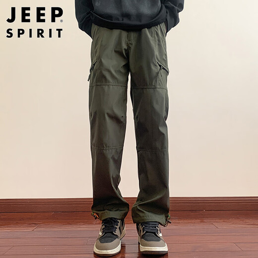 JEEP SPIRIT吉普工装裤子男春夏季休闲裤男士宽松直筒冲锋运动潮流美式长裤