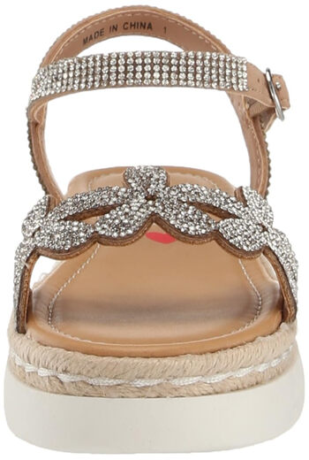 Steve Madden Girls' Shoes Unisex Kids Adalee Sandals, Rhinestones Rhinestones 13 Little Kid