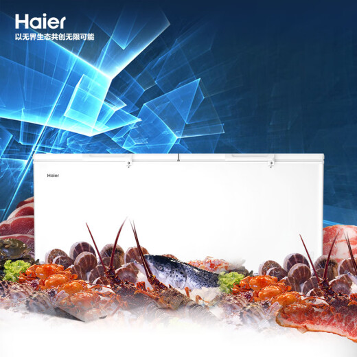 HAIER FEECER 300/308/369/429/519/629 litros o más a gran capacidad congelador comercial doméstico Temperatura ultra baja congelamiento rápido y reducción de heladas Refrigeración antibacteriana y congelamiento dual Uso 719L [-38 ultra-bajo] Longitud de control de temperatura electrónica 1.86 metros