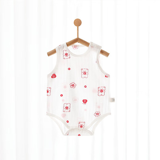 [Xia Qingcang Beileyibaoshi] ärmelloses reines Baumwolldreieck Ha-Shirt 0-3 Jahre alte Baby-Nah-Overall Crayon Fruit #6908 59 cm 1-3 Monate 8-12jin [Jin gleich 0,5 kg]
