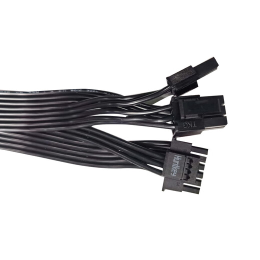 Huntkey full range of power module cables (graphics card cable/CPU cable/hard disk cable) color contact customer service notes PCIE5.0 to single 8P graphics card cable - black