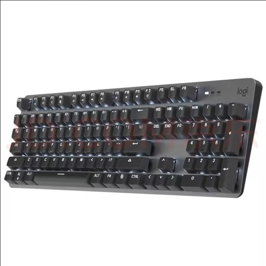 罗技（Logitech） K845有线游戏机械键盘104键DIY彩色键帽 电竞键盘吃鸡 背光金属面板 K845红轴-可爱狗