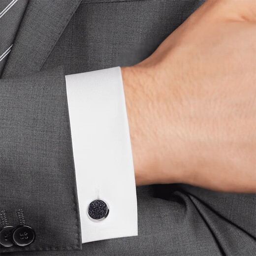 Montblanc Meisterstück silver starry sky cufflinks 112906