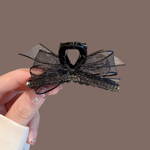 Aiosc520 Regalo para la novia Pempin temperamento medio atado Malla negra Bow Scratch Pequeña frente de la frente DK12052
