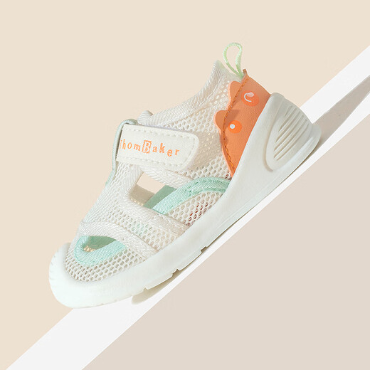 Tombeck-Babysandalen für Jungen und Mädchen Sommer Kleinkindschuhe 1-3 Jahre alte Babysandalen Weiche Lösche Babyschuhe Ozean Blau 20#