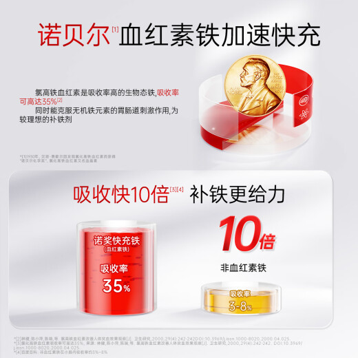 康麦斯当归黄芪铁胶囊改善缺铁性贫血 女性成人气血丸补充铁元素营养品