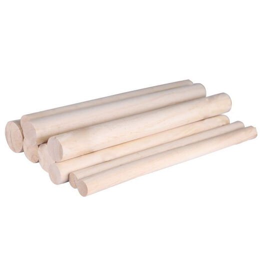 An Junsheng pine log stick clothes drying rod wardrobe round stick cabinet solid wood Pilates stick round stick round stick diameter 2cm long 30cm (2 pieces)