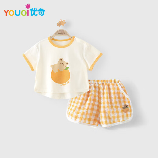 Youqi Baby Set 2025 Nouveau garçon T-shirt à manches courtes Short Summer Summer Clothes Baby Summer