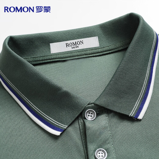 Luo Meng anti-wrinkle short-sleeved T-shirt men's summer ice silk thin lapel business casual POLO shirt women's work top