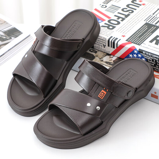 Changxiang Huili EVA sandals new super soft non-slip anti-odor massage casual beach cool 3883 brown Huili sandals_standard size 39
