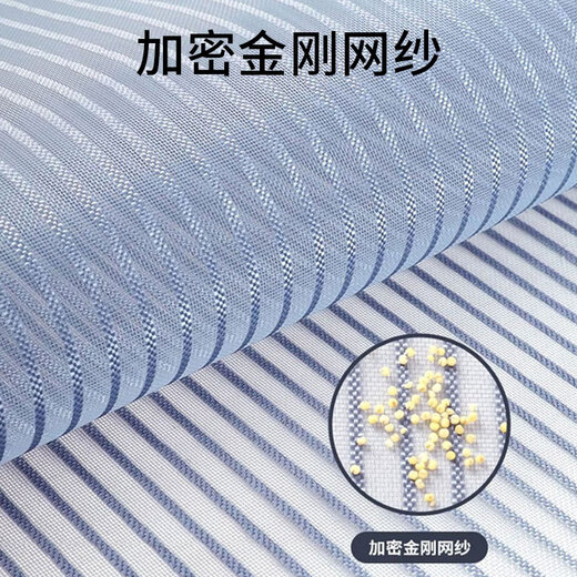 
Jingxun summer mosquito-proof door curtains, King Kong mesh, magnetic Velcro, hole-free screen door, fly-proof mesh, gray 90*200