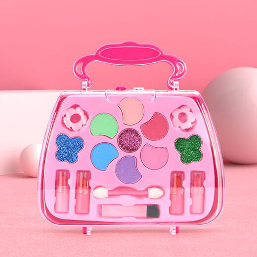 Eyebe Children's Cosmetics Set SAFE Princess Little Girls Toys Toys Dony Cadeau 4 couches Red Strawberry [Boîte-cadeau exquise] cadeau huit gros