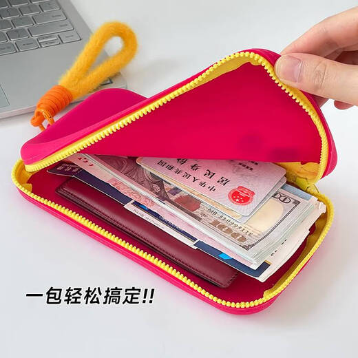 Bolsa de almacenamiento de pasaporte con gran capacidad para viajar al extranjero. Esta tarjeta de identificación Bolsa de tarjeta de embarque Caso de protección de protección fuera de blancos Bolsa de certificado de dopamina