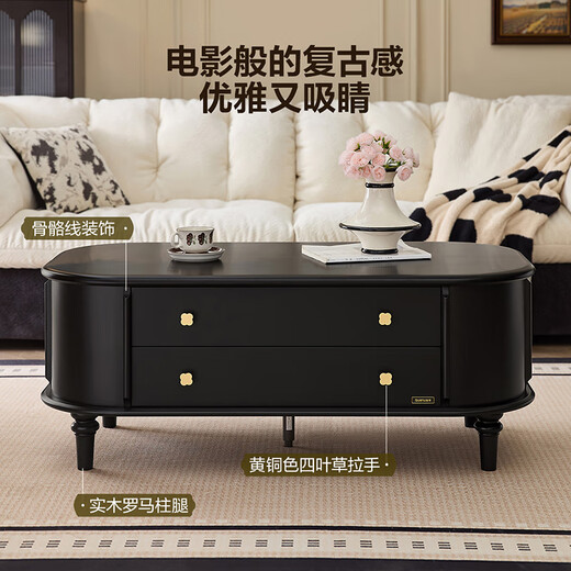 Quanyou Home American retro TV cabinet combination living room new high-end atmospheric storage household cabinet
