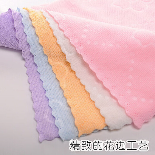 Rags, kitchen dish towels, home absorbent, lint-free, not prone to oil, table cleaning, multi-use small towels, 3 packs, 20cm*20cm, random colors