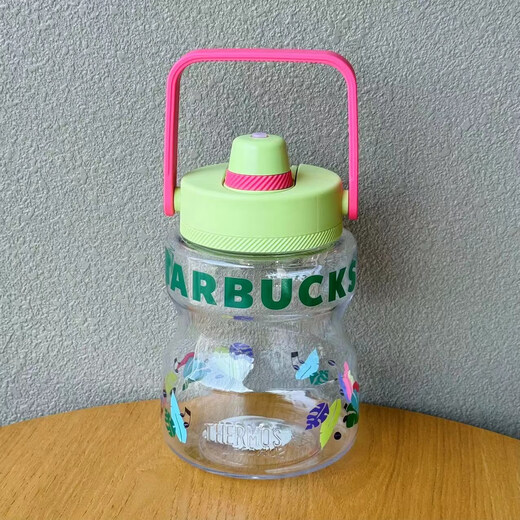 Starbucks Big Cup Summer Sports Kettle Classic Black Mint White Green Outdoor High-Value Portable Water Cup 1050 мл Классическая черная спортивная водяная чашка Tritan материал