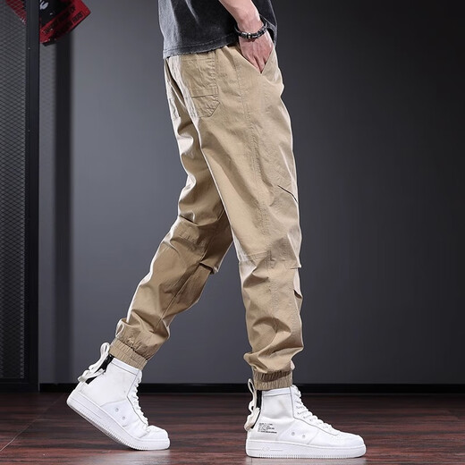 Guxiansen Arbeitshose Männer lose Hosen Männer Frühling und Sommer Neue Small-Foot-Casos-Hosen Herren Harem Hosen Herren Lange Hosen Grün 3xl [Empfohlenes Gewicht 170-190jin [Jin gleich 0,5 kg]]