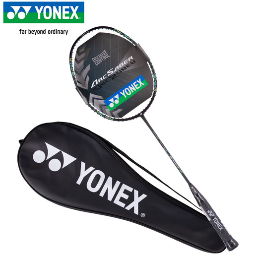 YONEX尤尼克斯羽毛球拍全碳素均衡经典弓箭ARC2黑绿4U5已穿25磅附手胶