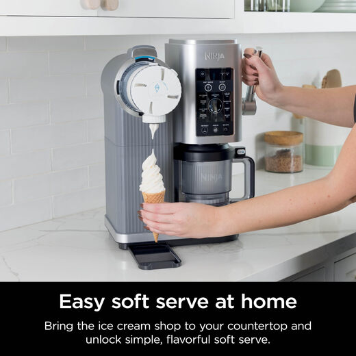 NINJA Swirl CREAMi Ice Cream Maker 13 in 1 Low Calories NC701