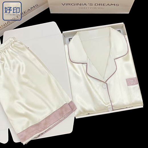 YUYIN Año Nuevo Año Nuevo Pajamas de seda de hielo de seda para mujeres Summer Style Sumly puede set de ropa para el hogar al aire libre Spring and Summer Light Amarillo #YX-9214 M [75-98] Jin [Jin equivale a 0.5 kg]