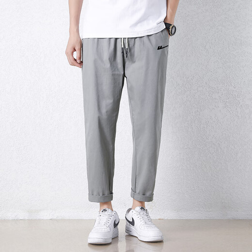
Huili casual men's pants summer casual trousers for men fashion and versatile business loose solid color large size straight pants LG-HL-Mortal Thousand Products-9904 Army Green L (recommended 130-145Jin[Jin equals 0.5 kg])