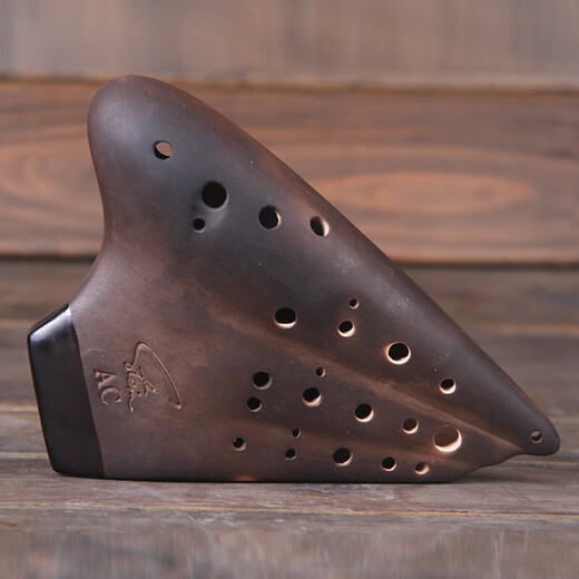 
Fengyao three-tube midtone C-tube playing grade earth-color smoked burning promotional ocarina three-tube simmering AC promotional front opening