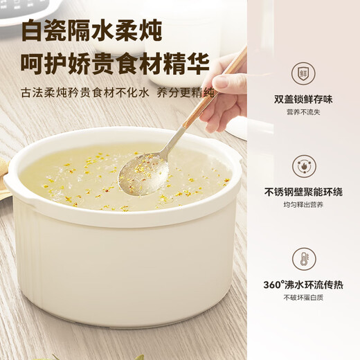 TONZE electric stew pot, water-proof stew pot, electric stew pot, soup pot, soup pot, porridge pot, bird's nest health pot, stainless steel water-proof stew pot, government subsidy GSD-253GD 2.5L