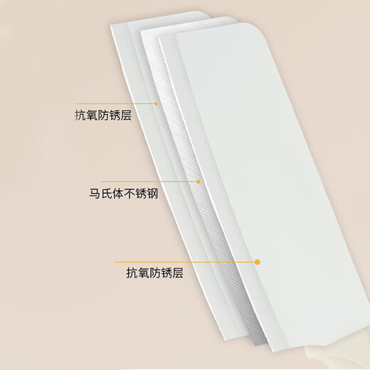 Chubo Babynahrung Messer Schneidebrett Set Küchenmesser Küche Obstmesser Haushalt Komplettset Aufbewahrung Schneidebrett Anzug Beige 5-teiliges Set