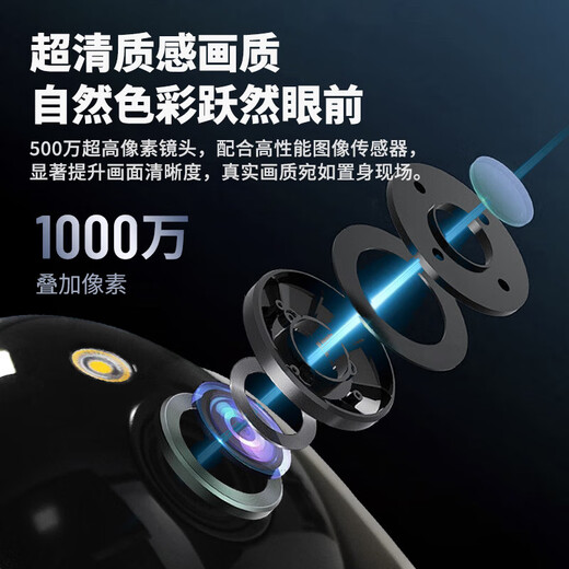 dahua大华监控摄像头1000万双目500万超清云台监控一键呼叫手机远程看家看宠物含128G