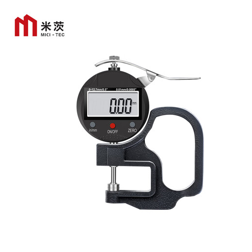 Mitzi Thickness Gauge High-precision Digital Display Thickness Gauge Thickness Gauge Thickness Gauge Instrument Gauge Cloth Leather Plate Thickness Measurement 0-12.7mm/0.01/Standard Type