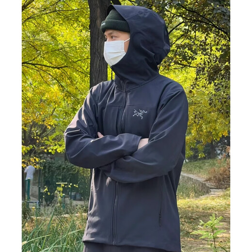 始祖鸟（ARC'TERYX）Gamma mx hoody lt 男女同款软壳连帽冲锋衣 男黑色连帽 gamma  mx  x848 加 XS