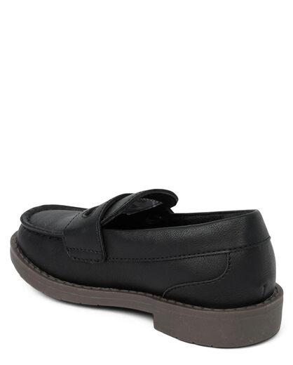 GYMBORee Boys Toddler Loafers Black Loafers 2 Big Kids