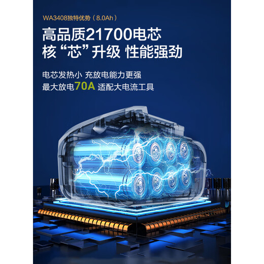 威克士（WORX）20V锂电池4.0/5.0A/6.0A电池包充电器WA3406/WA3027/WA3016 【20V橙色--充电器】-WA3880(一