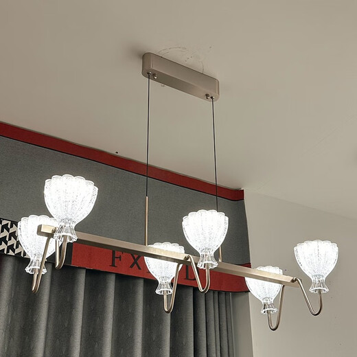 Opp Lighting (OPPLE) 2025 latest past lighting 9227 high-end solid modern living room dining room chandeliers minimalist aluminum warm lights living room 12 heads three-color unlimited remote control