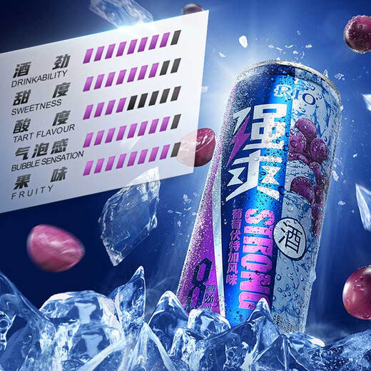锐澳（RIO）洋酒 预调酒 鸡尾酒 果酒8度甜酒 强爽系列 330ml*12罐 中秋送礼