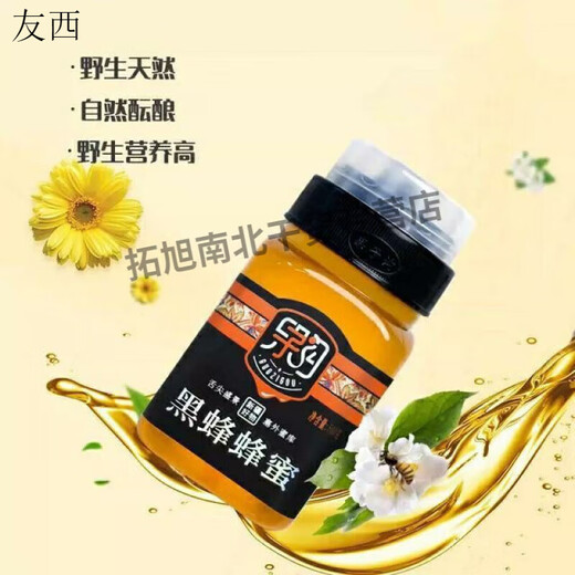 Guozigou Xinjiang Guozigou Black Honey Special Raw Honey Nourishing and Beauty Convenient Bottle 1 Bottle (500g)