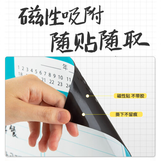 齐心（COMIX）冰箱贴留言板 冰箱磁贴冰箱备忘录家用学习磁吸计划表可擦写记事板一日重要事迹备忘小白板 DS-829