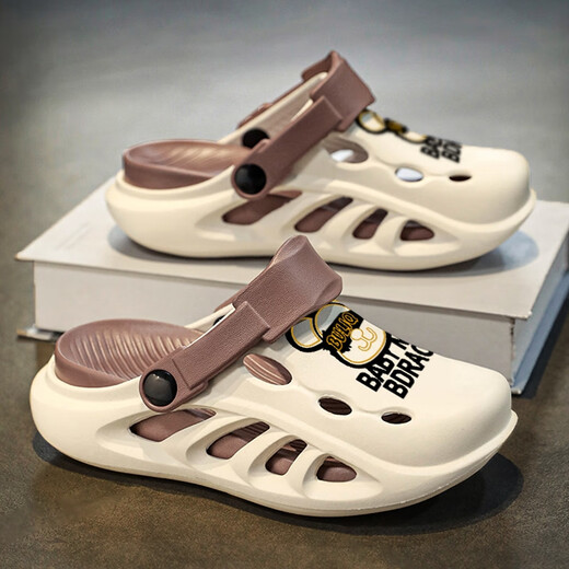 Tibetan American Era Boy Slippers 2025 Новые летние детские туфли на улице в среднем и крупных детских мальчиках и детских мультипликационных сандалиях Серые и синие [обновление] 30