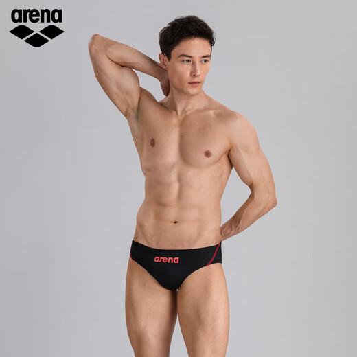 Arena (Arena) Arena im gleichen Stil des Zhejiang-Teams Wettkampf-Slip mit hochelastischer Wickelform für Herren, Schwarz/Silber (BKSV) Die Größe ist zu klein, bitte kaufen Sie eine größere M