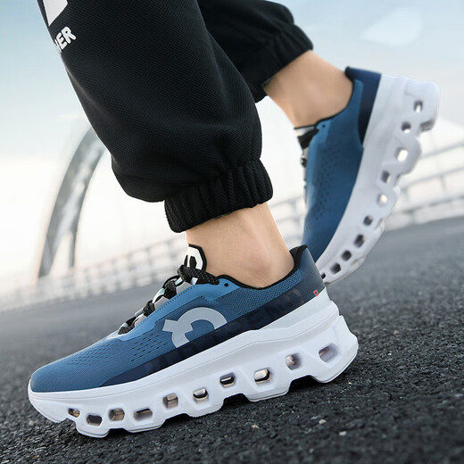 [Big Brand Flat Replacement] Professional Functional Running Shoes Men's Shoes Marathon Running Shoes Shoes Shoes Shoes Shoes Shoes Breathable Jogging Shoes Fitness Shoes 9912 Dark Gray Black 42