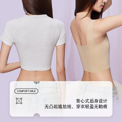 Ropa interior Langsha Liquid Foundation para mujeres con senos grandes, sujetador de espalda hermoso y sin trazarse, adelgazamiento del cuerpo, deportes, chaleco de suspensivo desnudo envuelto en senos