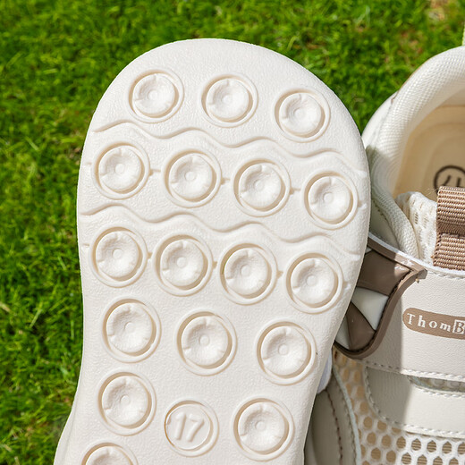 Tombeck Kleinkindschuhe für Jungen Sandalen Sommer Mesh Baby Schuhe weiche Sohle Function Girls Schuhe 1-3 Jahre alt Beige 19